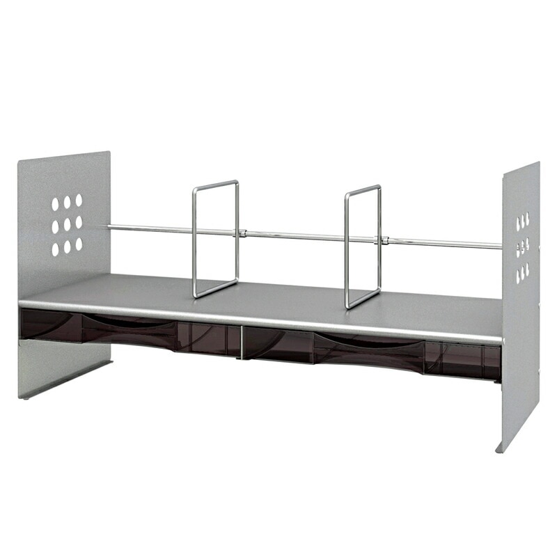 プラス(PLUS)ブックスタンド 本立 シルバー H型 BS-650HC89-264