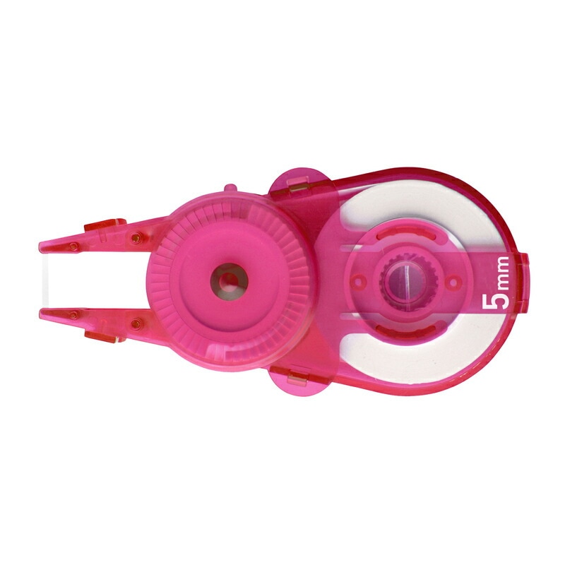プラス(PLUS) 修正テープ ホワイパースライド 5mm ピンク　交換テープ　10個入 WH-115R-10P 49-561