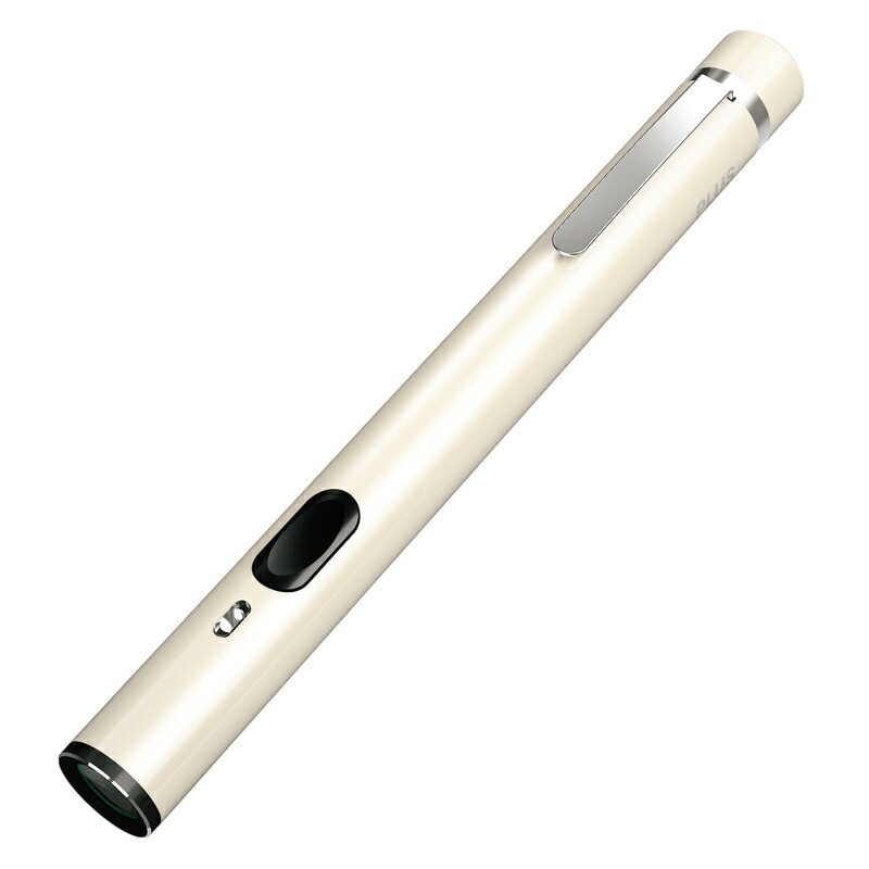 プラス(PLUS) レーザーポインター　Premium Line　プレミアムライン ドット照射モデル　緑色光　パールホワイト　PL-G125WH　28-379