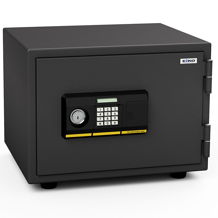 【開梱設置無料】エーコー 家庭用小型耐火金庫 BSS-PK (テンキー＆シリンダー式) A4横対応 1時間耐火 19.5L トレー1枚 51kg 地震 災害 防災