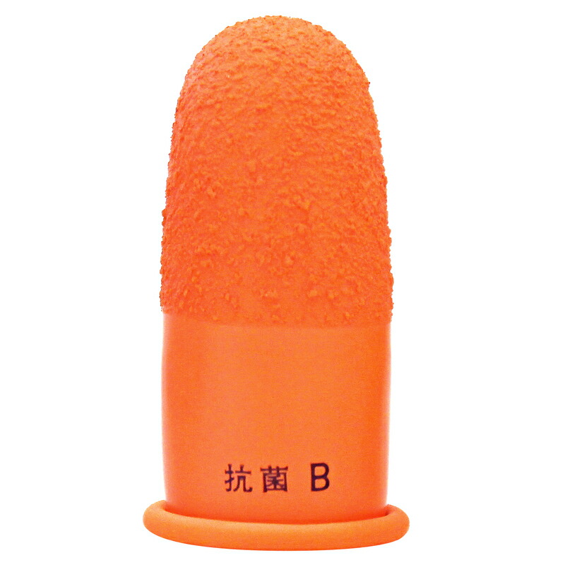 プラス(PLUS) 指サック B 中サイズ 10個入 オレンジ KM-205H　35-954