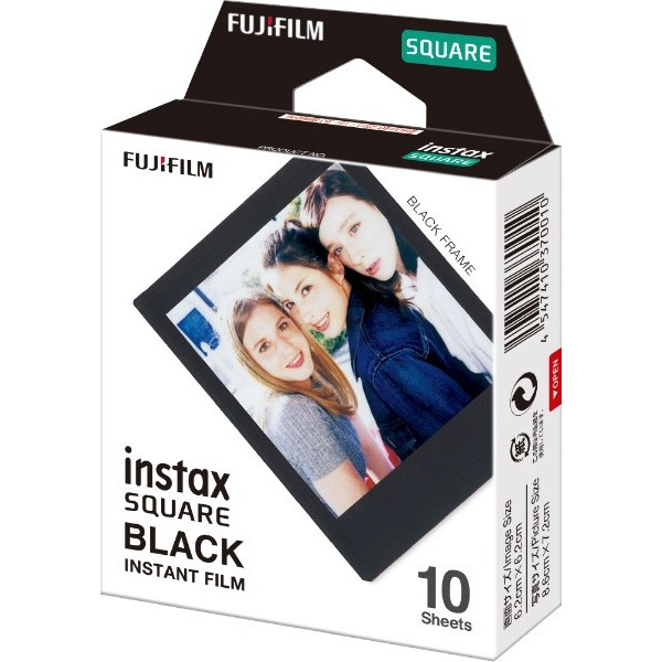 FUJIFILM＜富士フイルム＞ スクエアフィルム instax SQUARE ブラックフレーム INSTAX SQUARE BLACK FRAME WW1
