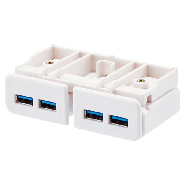 LIHIT LAB.＜リヒトラブ＞ USB3.0ハブ＜机上台専用＞ 白　A7337-0