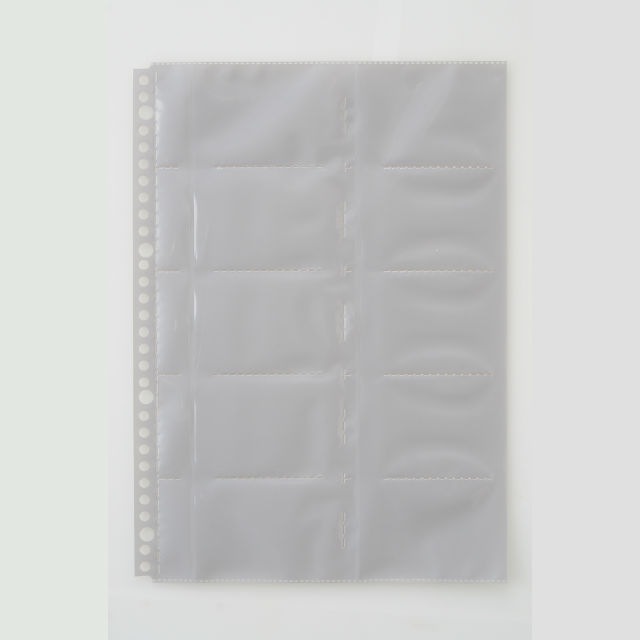 LIHIT LAB.＜リヒトラブ＞ 名刺帳ポケット　A4S　10枚入り（200名分)　A5045