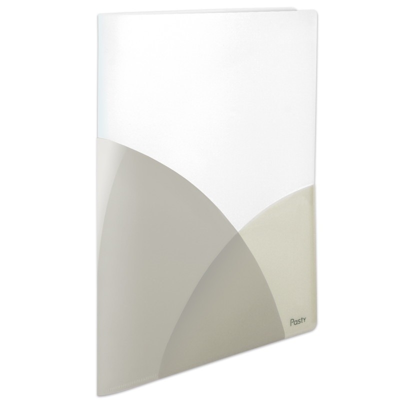 プラス(PLUS) スリムホルダーファイル A4 4ポケット Pasty パスティ FC-860SHF バニラホワイト 98-867