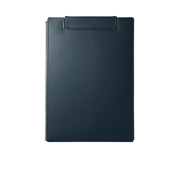 キングジム＜KING JIM＞ レザフェスU クリップボード(カバー付) A4 ネイビー 1932LUネイ