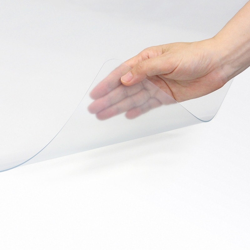 プラス (PLUS) デスクマット 透明 非転写 フッ素 ラミネート 1.2mm厚 1190 × 690mm シングル 41-166　DM-127FRS