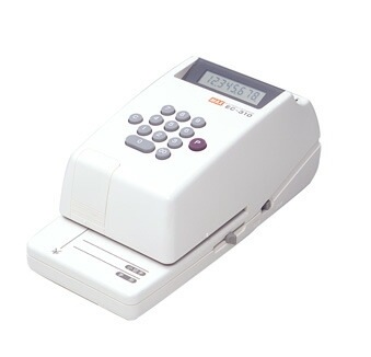 マックス MAX 電子チェックライター コンパクトタイプ 8桁印字 EC-310 EC90001