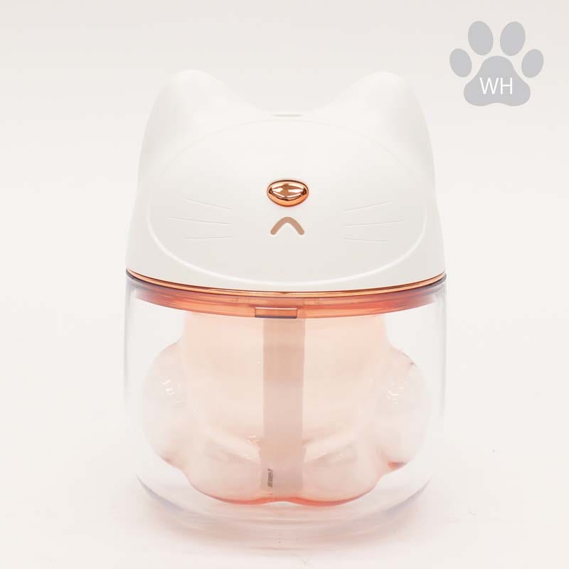 イトウ itou ネコの肉球型ミニ LED加湿器 ホワイト HCED-CK001W