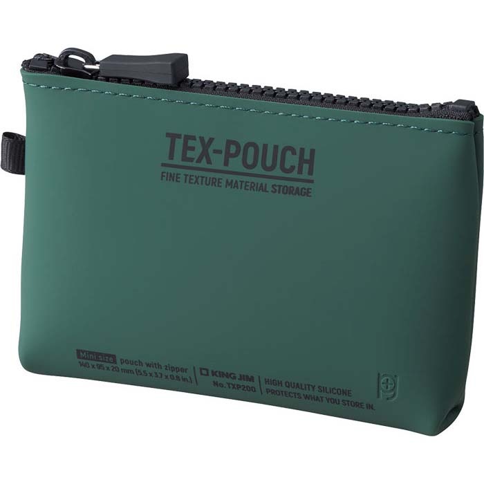 キングジム KINGJIM TEX－POUCH MINI カーキ TXP200カ-