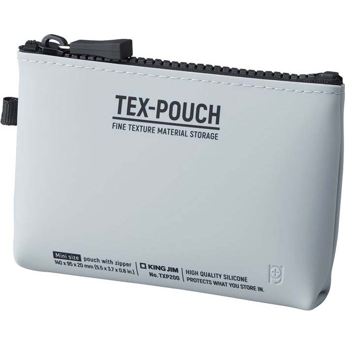 キングジム KINGJIM TEX－POUCH MINI グレー TXP200クレ