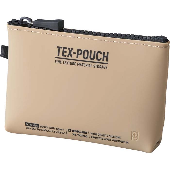 キングジム KINGJIM TEX－POUCH MINI ベージュ TXP200ヘ-