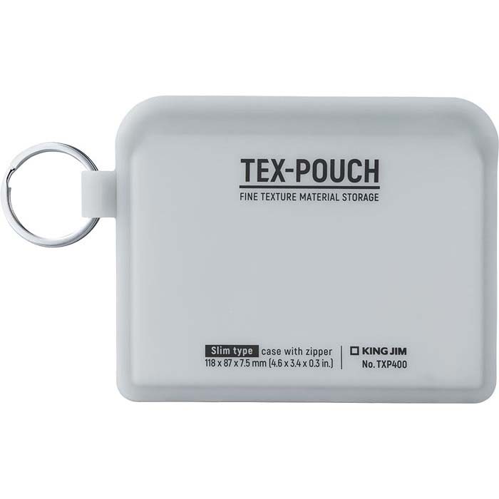 キングジム KINGJIM TEX－POUCH SLIM グレー TXP400クレ