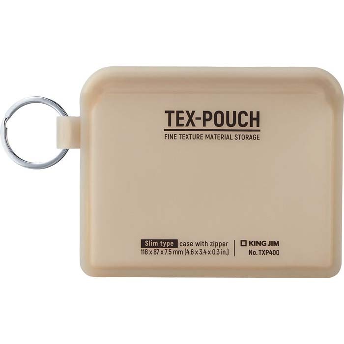 キングジム KINGJIM TEX－POUCH SLIM ベージュ TXP400ヘ-