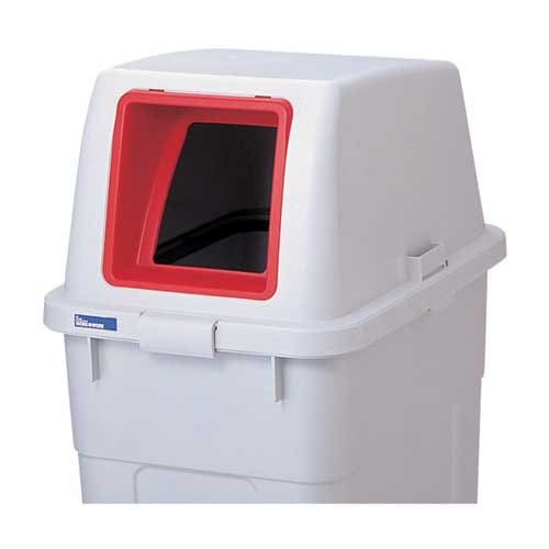 リス 分類ボックス 90L フタ オープン レッド GGYC687 189945