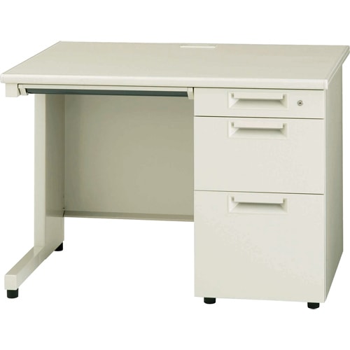 プラス 片袖机 JS-107D-3 LGY エルグレー 346224