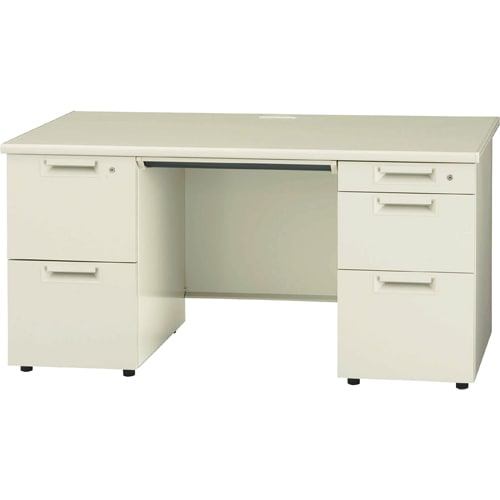 プラス 両袖机 JS-147D-32 LGY エルグレー 346223