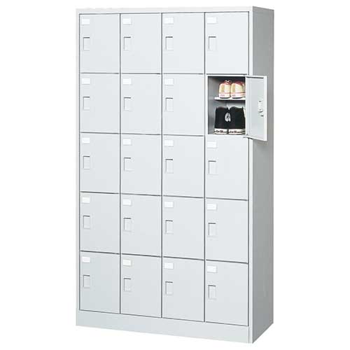 ALPS(アルプススチール) シューズロッカー ZS45TL-C WH 20人用 4列5段