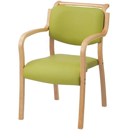 アイリスチトセ 会議イス テンダー HG-F-N グリーン 木製 727327 | 全