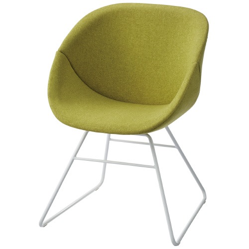 FRENZ ラウンジチェア RDP3-RW YG ループ脚WH 767966 | 全商品,家具