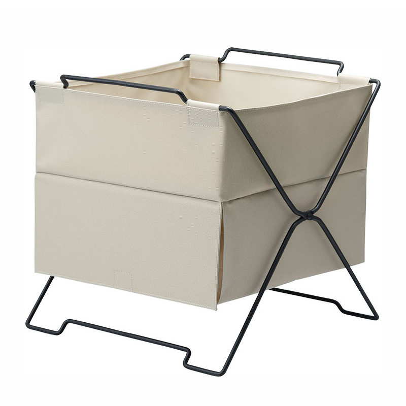 FUKAページ 下村企販 日本製 収納かご ワイヤーバスケット 4段 積み重ね