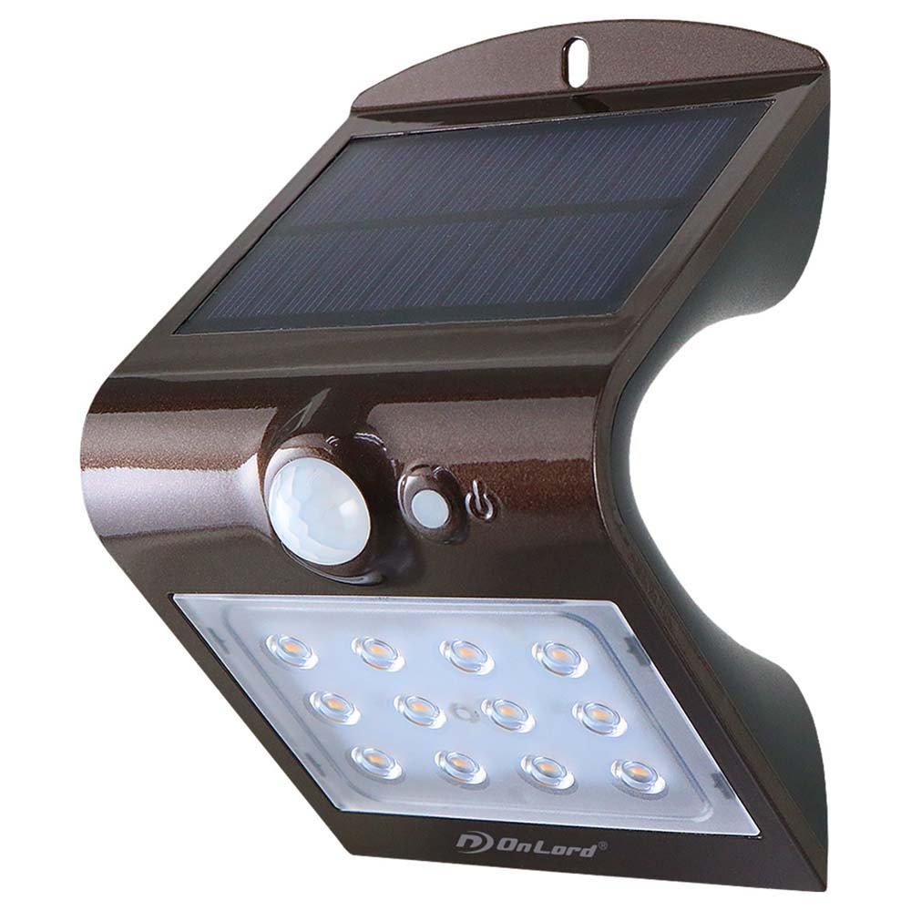 オンスクエア ソーラー充電式 センサーウォールライト OL-305D