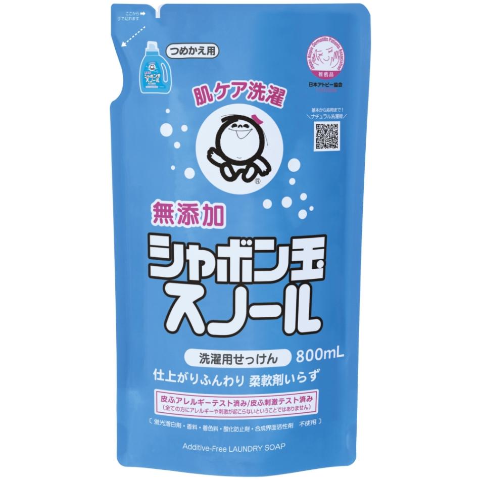 シャボン玉せっけん 洗濯用 シャボン玉スノール つめかえ用 800ml 1616