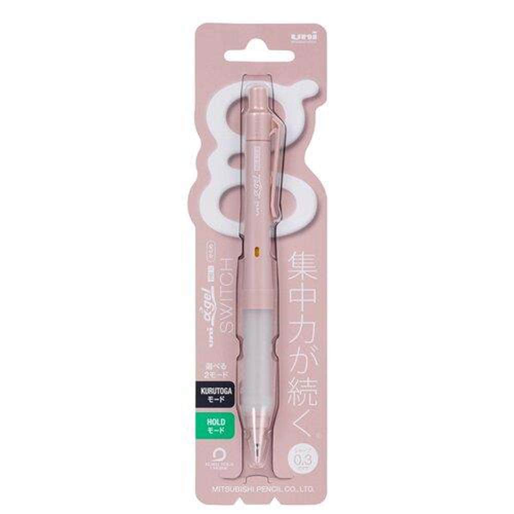 三菱鉛筆 uni シャープペン アルファゲルスイッチ 0.3mmコットンピンク M31009GG1P.51