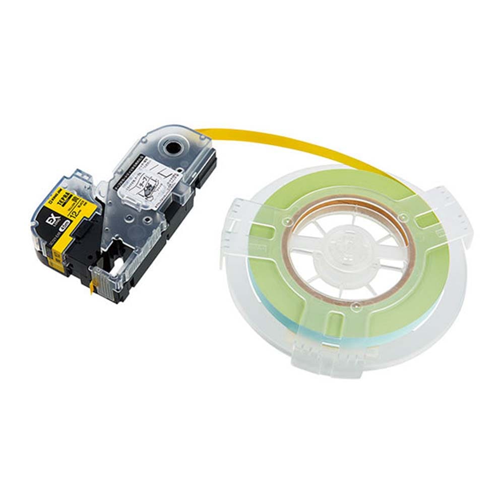 キングジム KINGJIM テプラ PROテープ 詰換用EXロングテープ 黄 12mm SC12Y-EXR SR-R7900P用