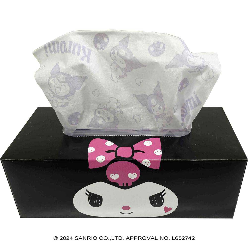 ハヤシ商事 クロミ キュートボックスティシュ 150組 10箱セット 122081 サンリオ