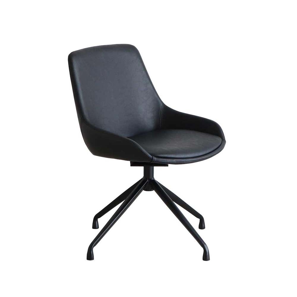 東馬 tohma エデル ラウンドチェア ブラック 54675790