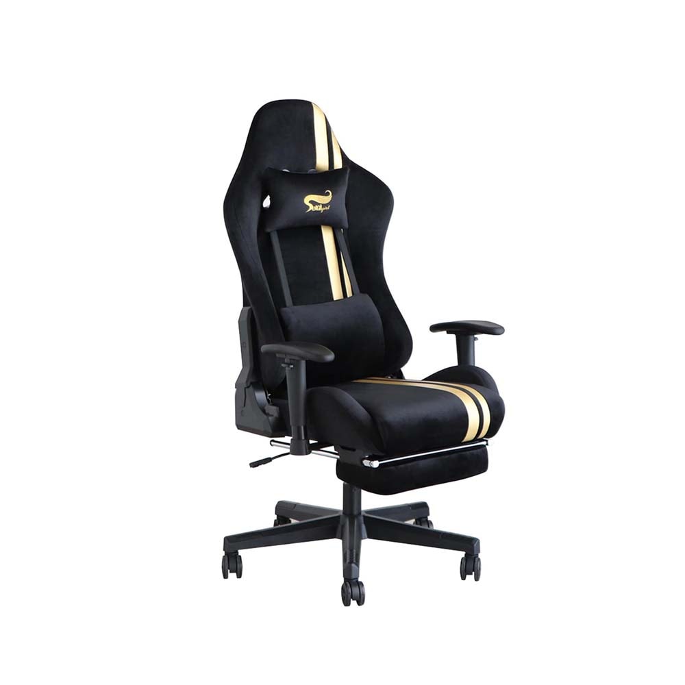 東馬 tohma SeAGA girl ゲーミングチェア ブラック×ゴールド 54682470