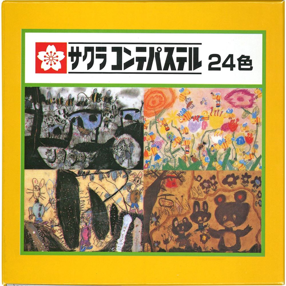 サクラクレパス サクラコンテパステル 24色 CT24 画材 クレヨン 描画材料