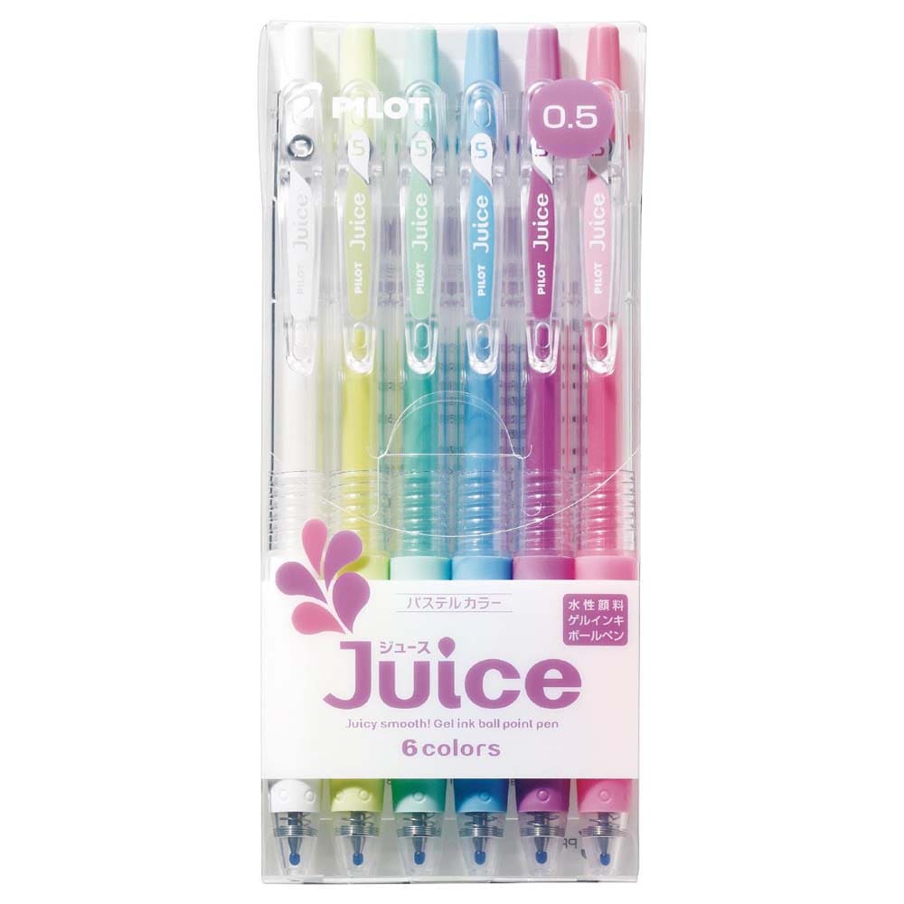 パイロット PILOT ジュース 0.5mm パステルカラー 6色セット LJU60EF