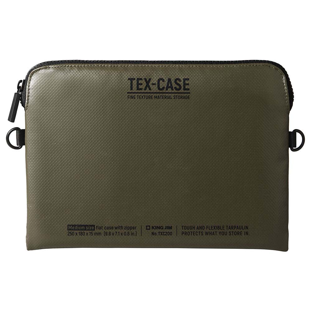 キングジム KINGJIM テクスケース TEX－CASE Mサイズ カ－キ TXC200-KH