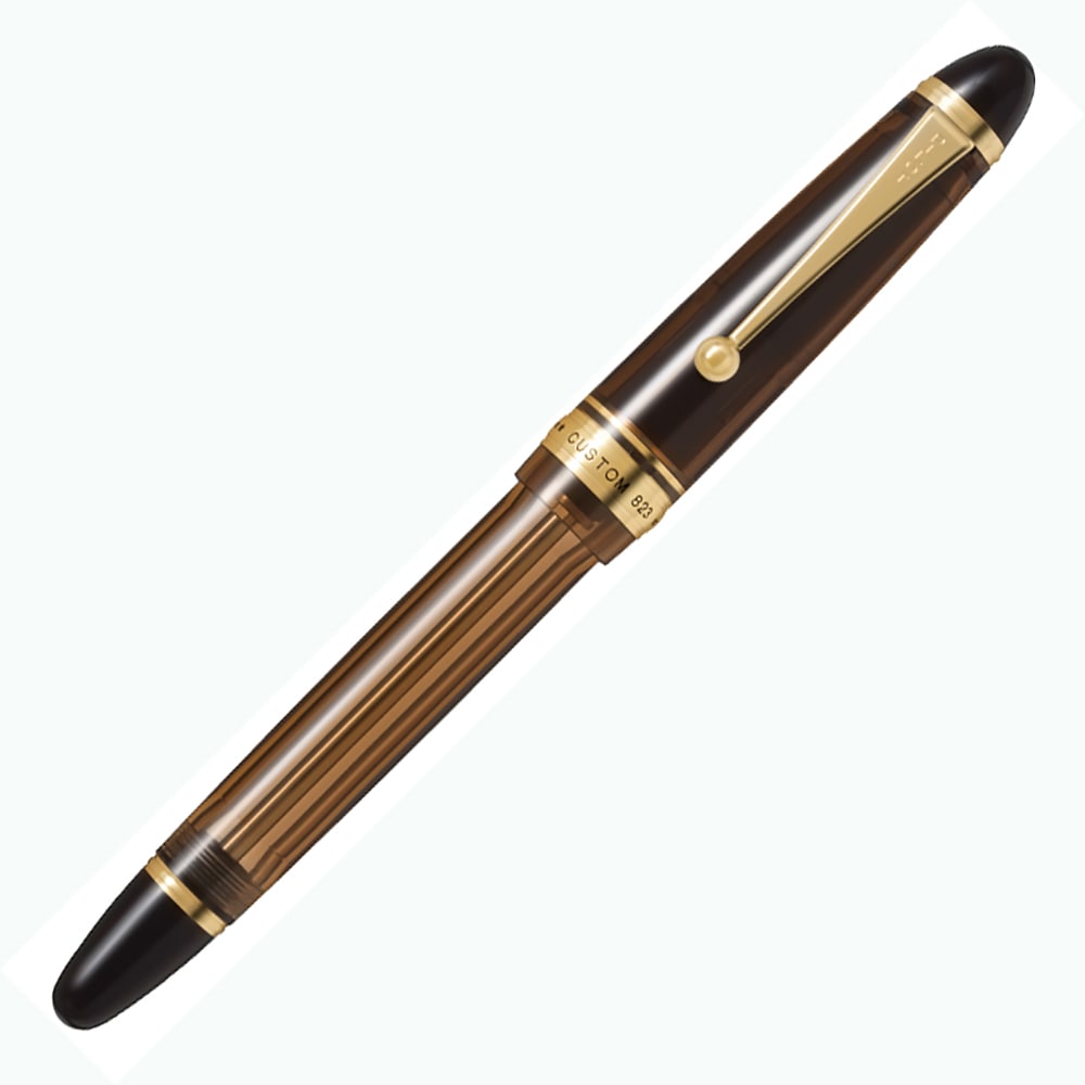 パイロット PILOT 万年筆 カスタム 823 ブラウン 細字 ギフトケース