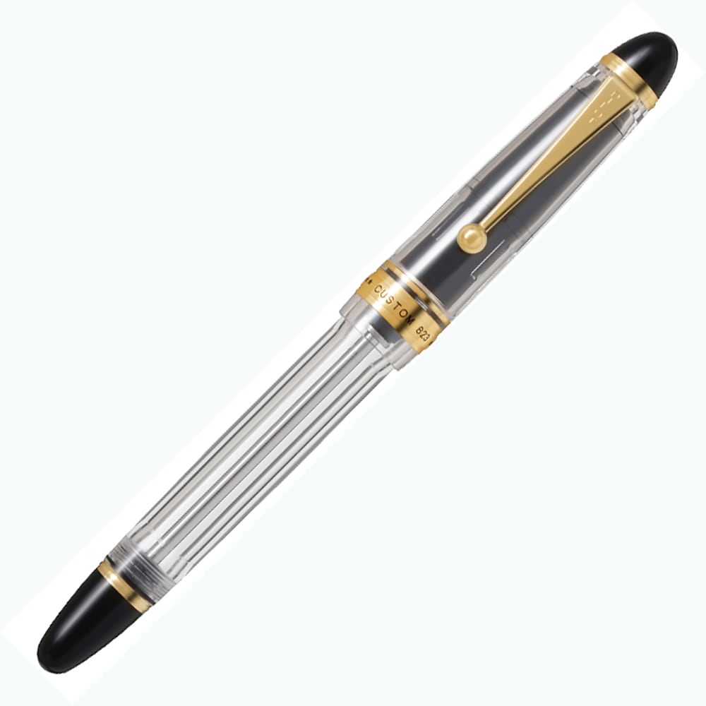 パイロット PILOT 万年筆 カスタム 823 透明 太字 ギフトケース付き