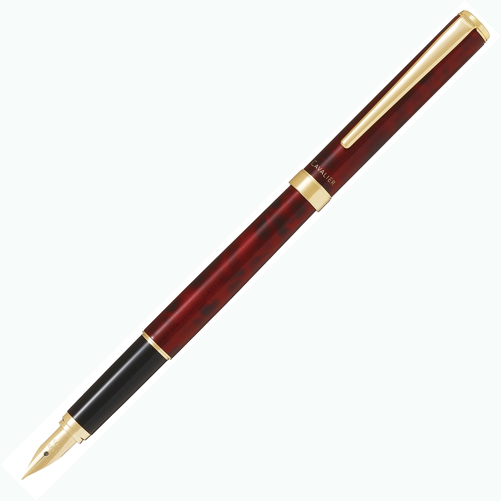 パイロット PILOT 万年筆 カヴァリエ ブラック&レッド 細字 ギフト