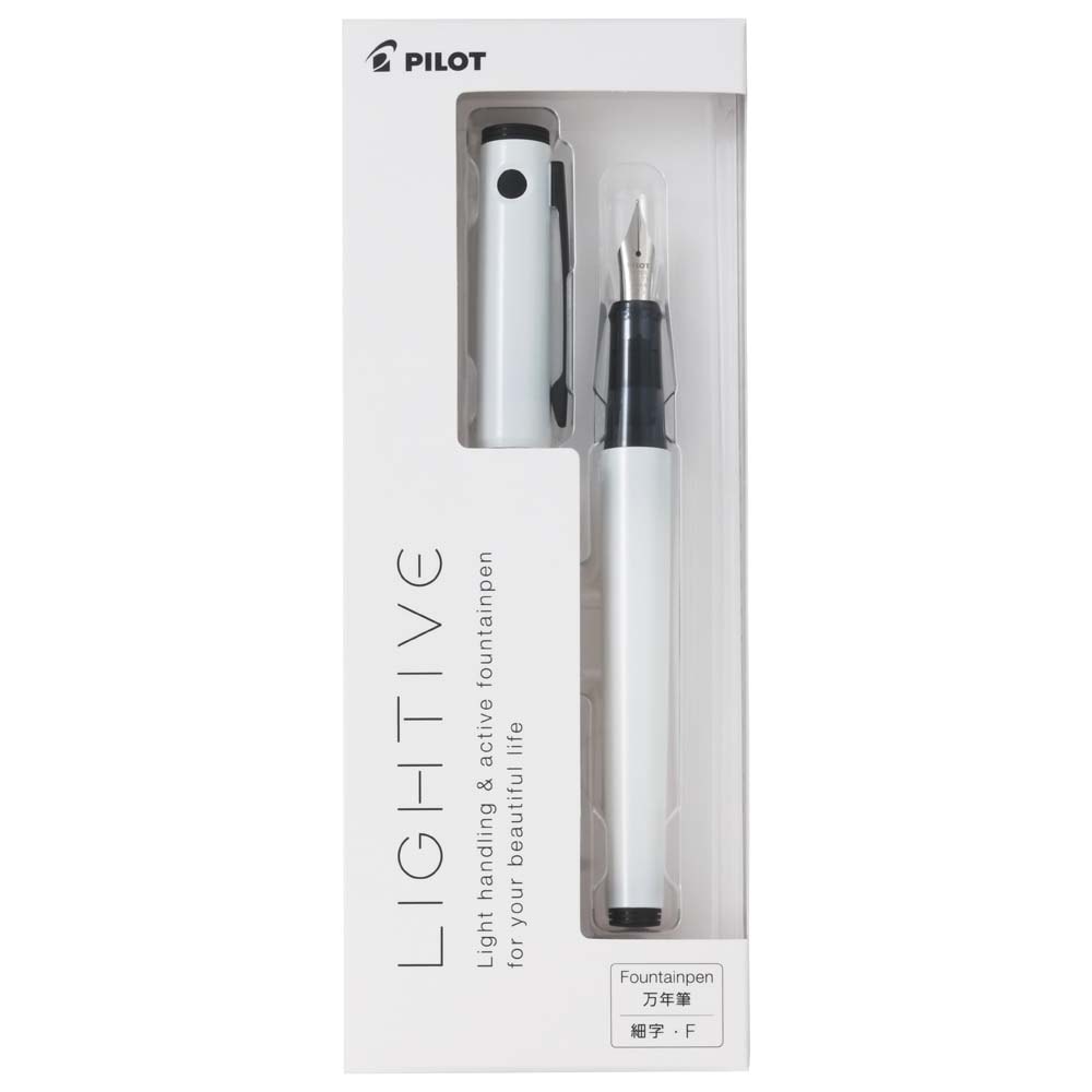 万年筆 ライティブ アクティブホワイト 細字 FLT-2SR-AW-F LIGHTIVE