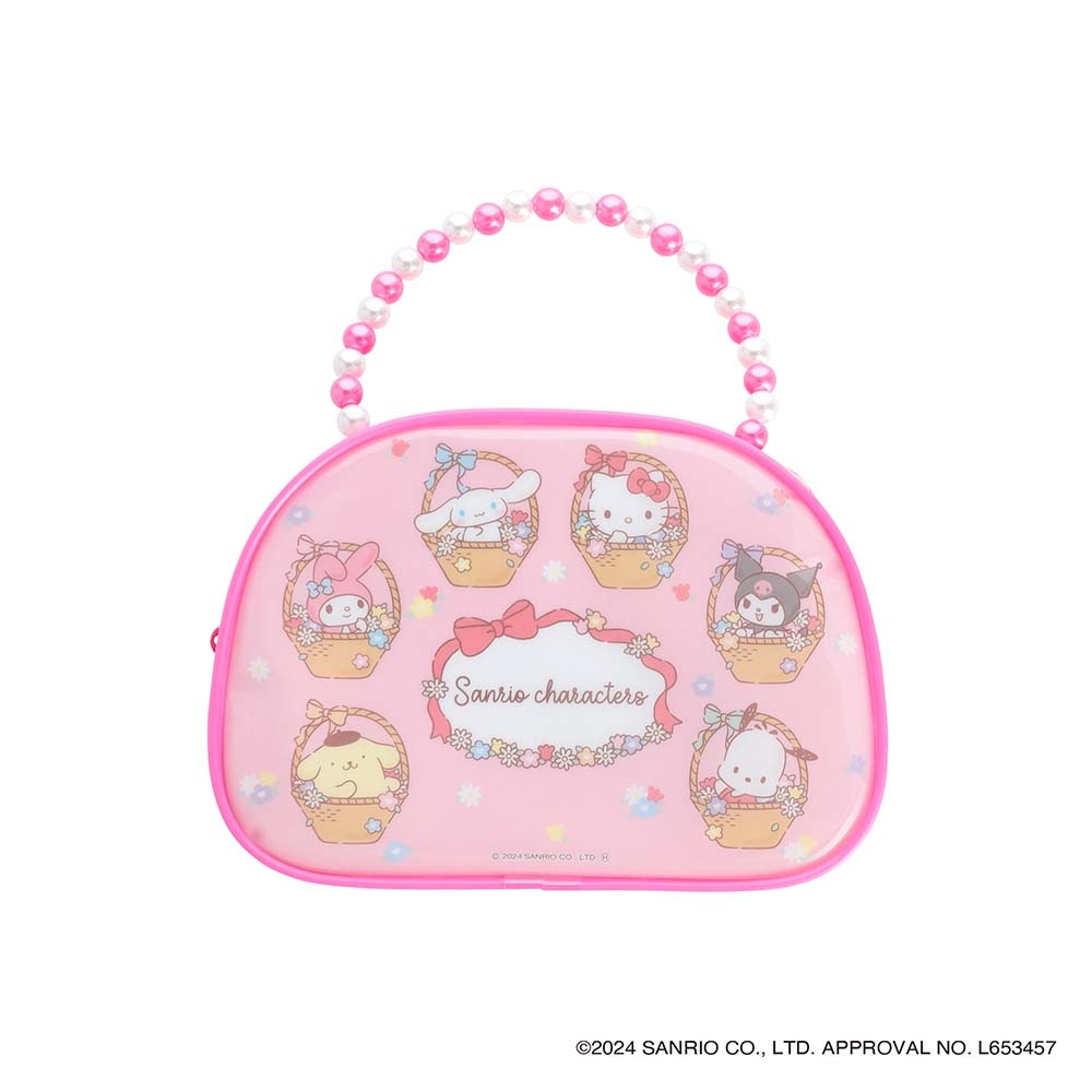 サンリオキャラクターズ おでかけメイクバッグ キッズ コスメ サンリオ 化粧 安全  キャラクター バック 初めて キッズ 子供 子ども 玩具 おもちゃ クリスマス プレゼント