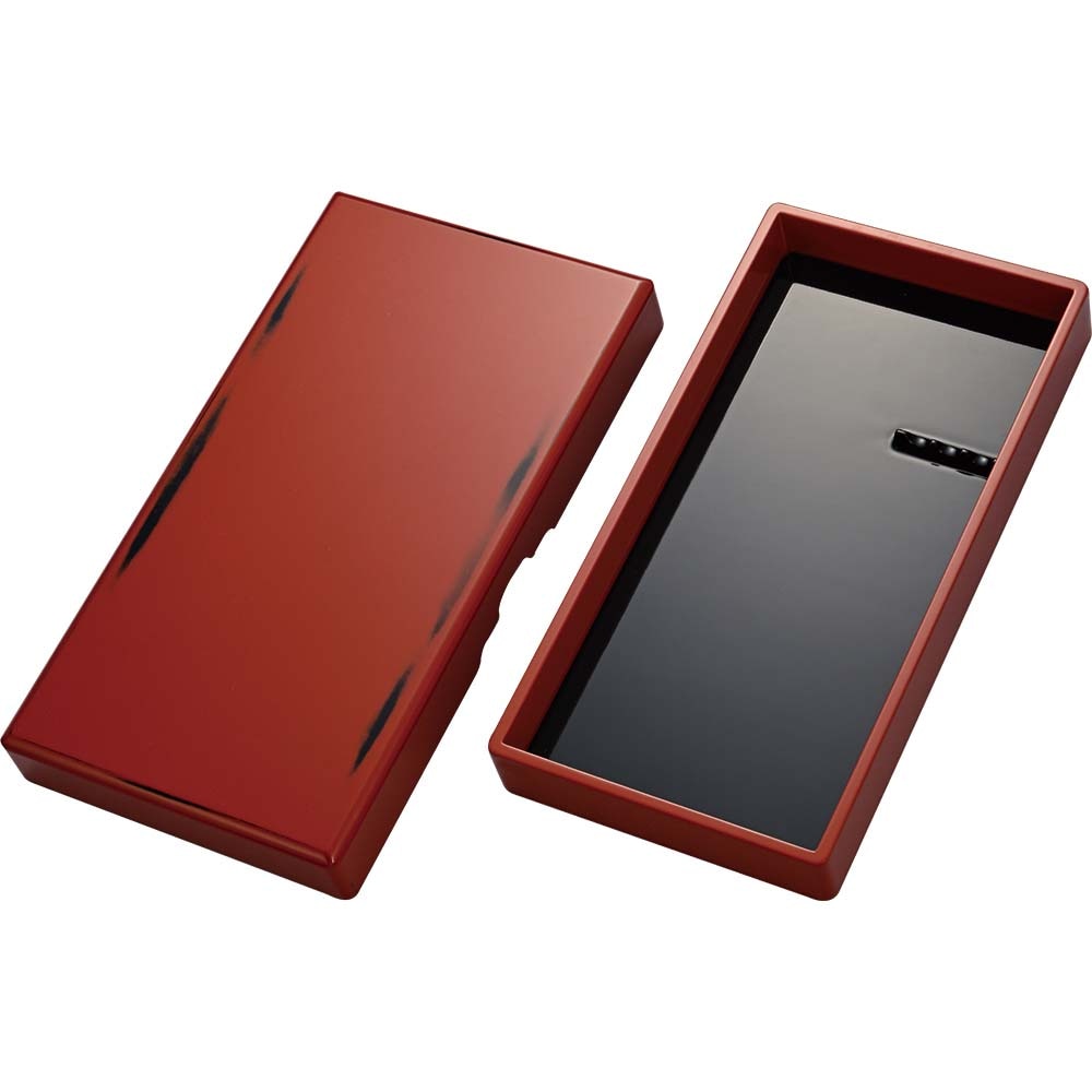 呉竹 硯箱根来 朱×黒 KB414-90