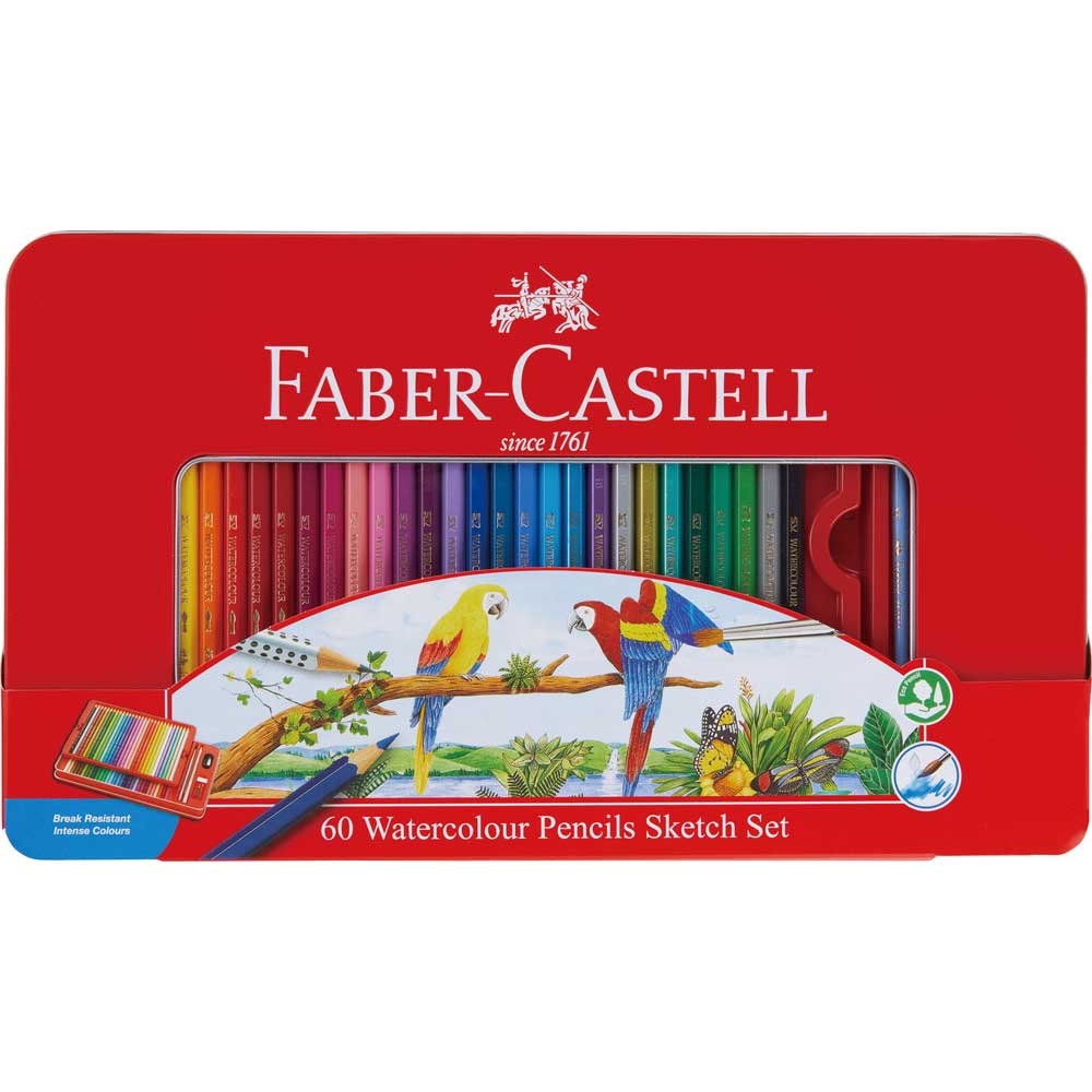 ★ほぼ未使用★ FABER-CASTELL水彩色鉛筆 60色セット ファーバーカステル FABER CASTELL 水彩色鉛筆 60色セット TFCC-WCP