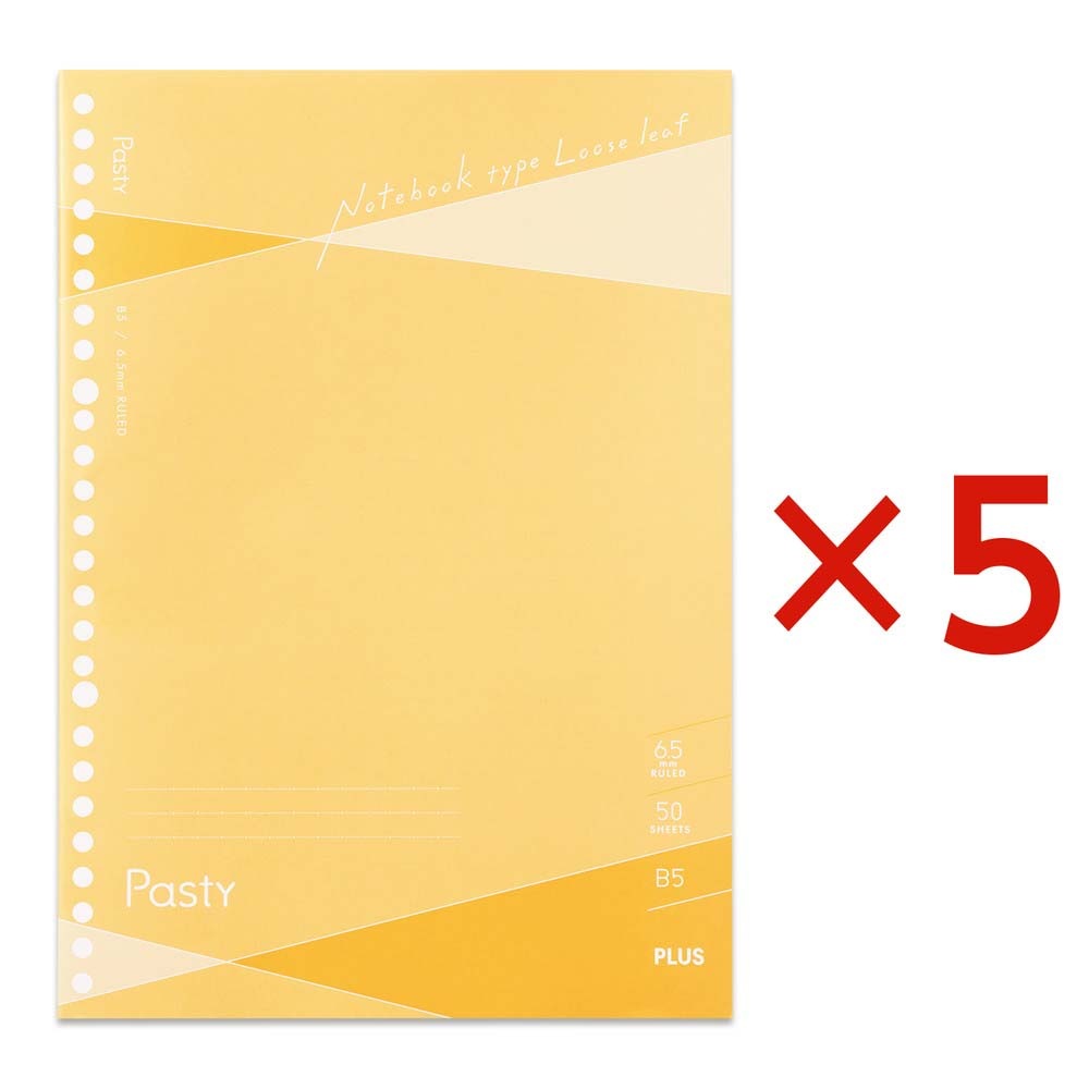 (まとめ) プラス リングノート スパイラルリングセミB5 RS-030-4P 1パック（4冊） 〔×50セット〕 | プラス リングノート セミB5 6.5mm横罫 30枚 4冊パック RS