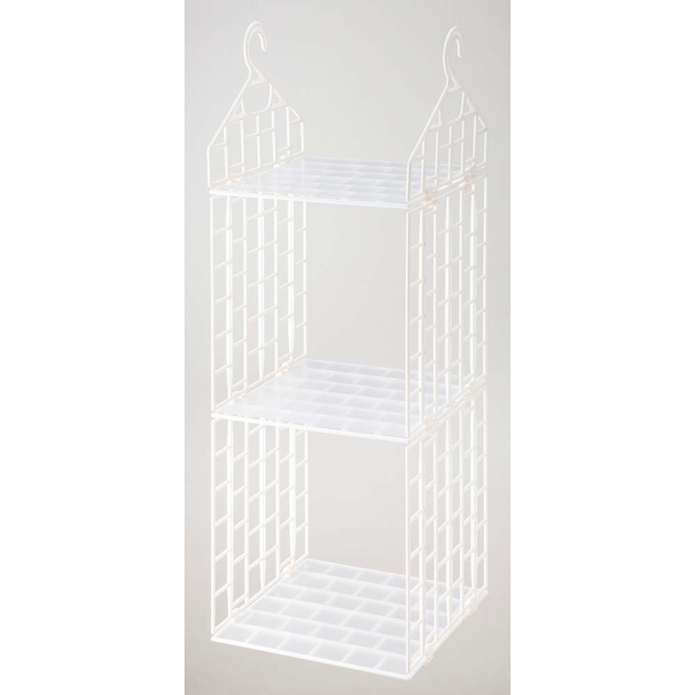 ヒメプラ himepla MISM ミズム ミズムジャパン 吊り下げラック レギュラー3段 HR－R3D 収納用品 吊り下げラック ハンガー パイプハンガー パイプハンガー収納 小物収納 衣類収納 ウォークインクローゼット クローゼット収納 クローゼット 新生活 衣替え スリム収納