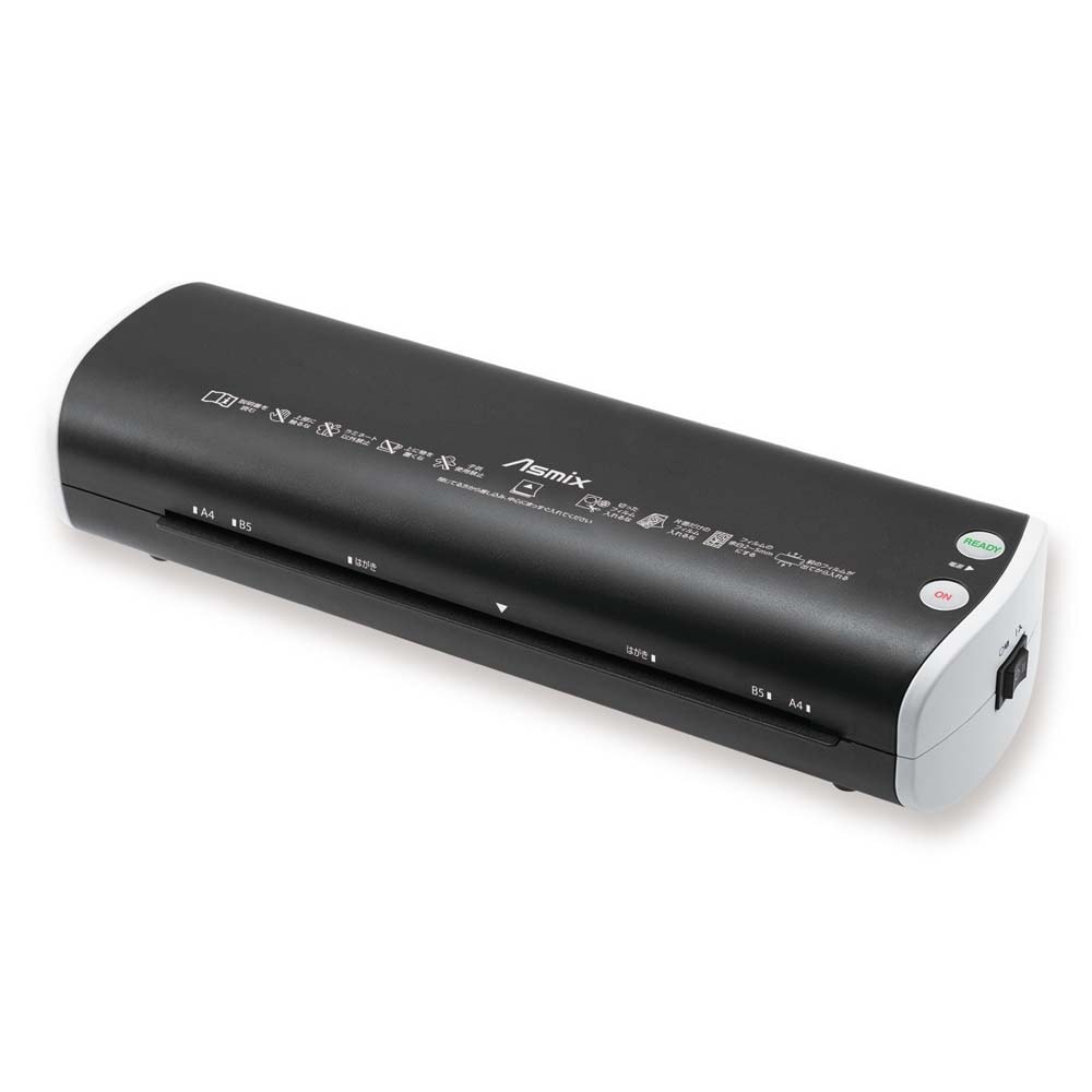 アスカ Asmix 2ローラー ラミネーター ブラック L220A4 A4サイズ対応 軽量