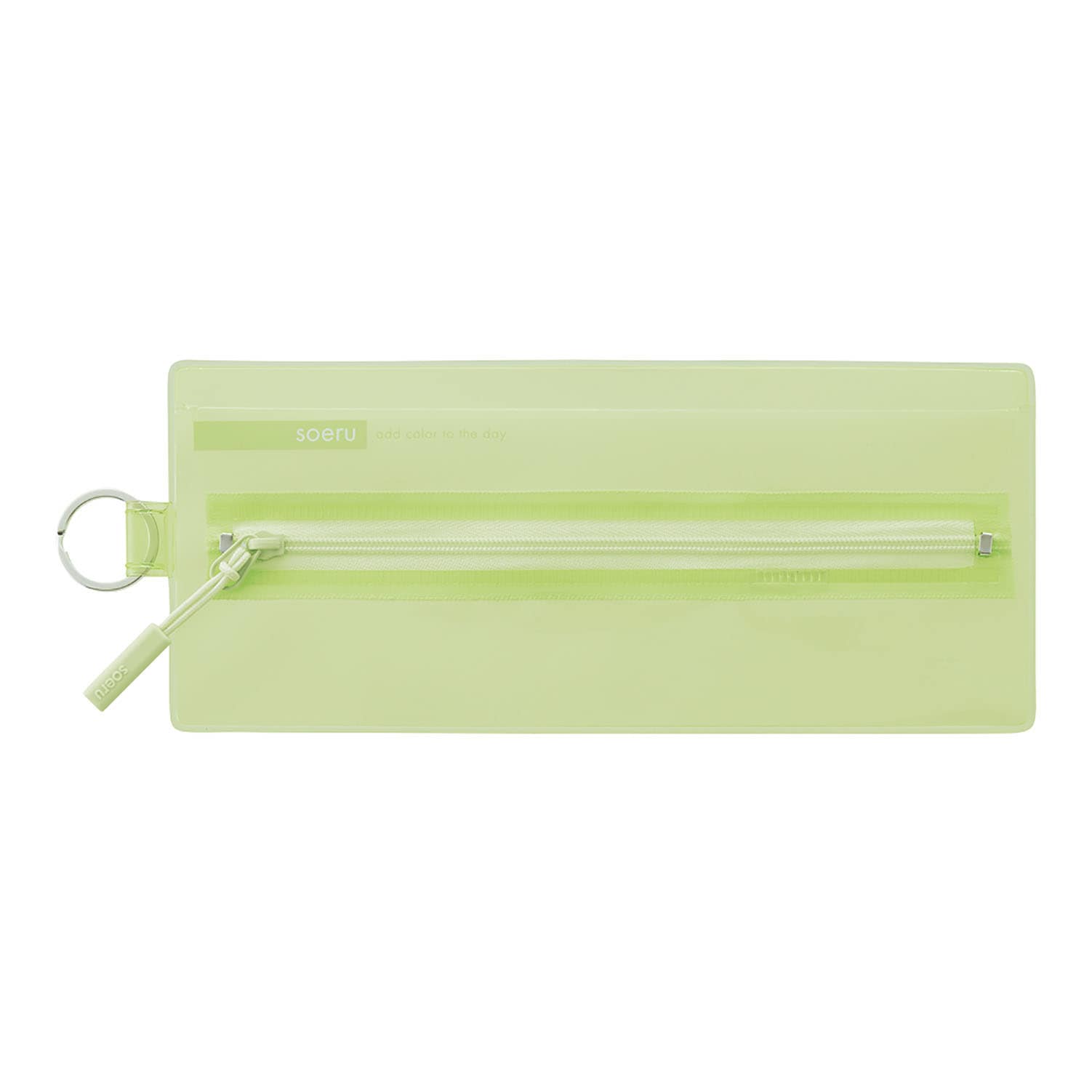 リヒトラブ soeru センタージップペンケース リーフグリーン A-8102-6