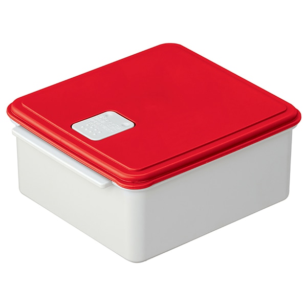 スケーター Skater 電子レンジスチーム保存容器　レッド UDY1ST