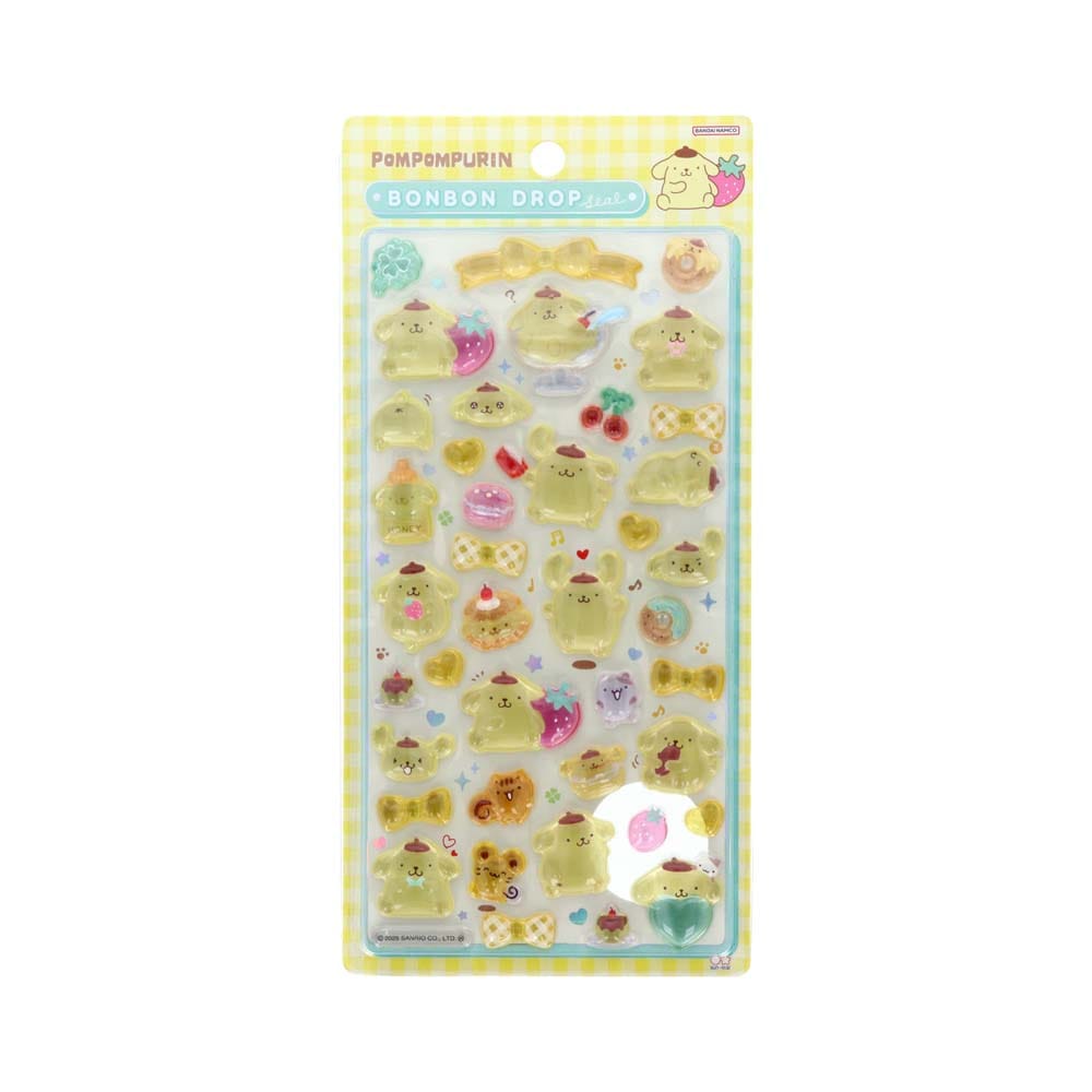 サンスター文具 ボンボンドロップシール ポムポムプリン