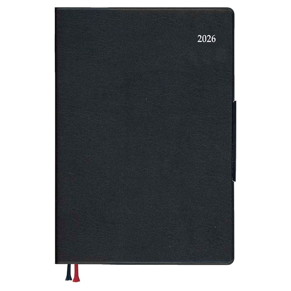 ダイゴー DAIGO 26年 アポイント ダイアリー デスクB6週間 ブラック E8447 手帳　スケジュール帳