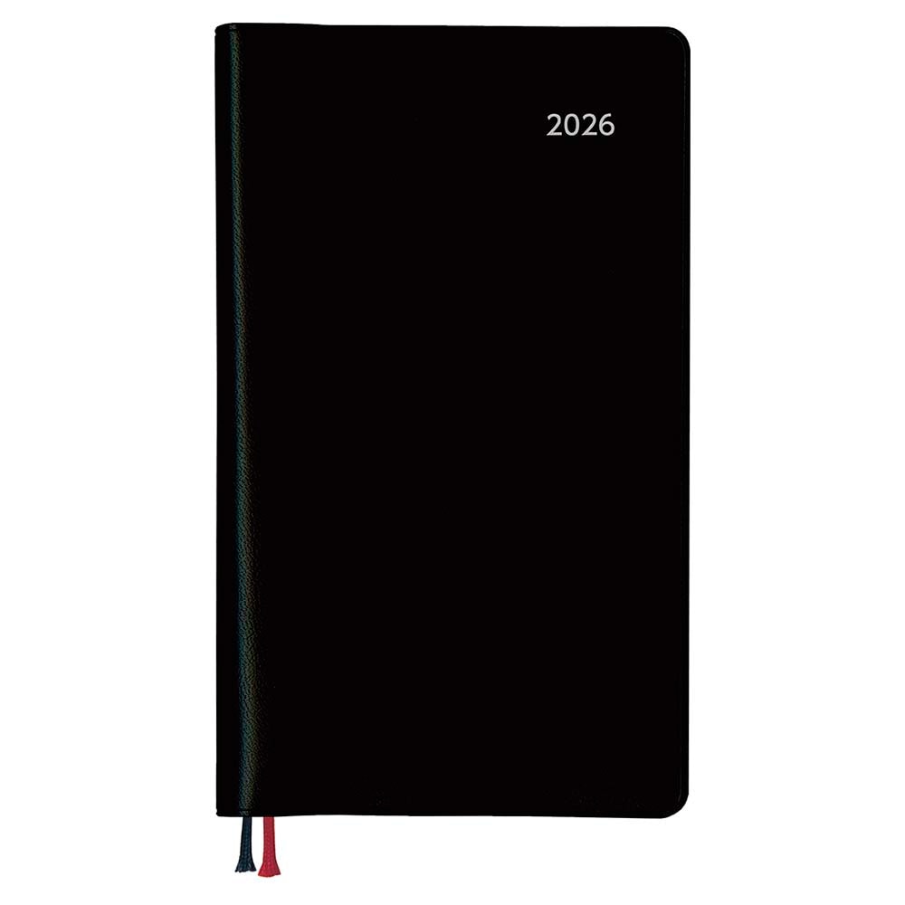 ダイゴー DAIGO 26年 アポイント ダイアリー 文字大週間 ＋横罫 ブラック E8311 手帳　スケジュール帳